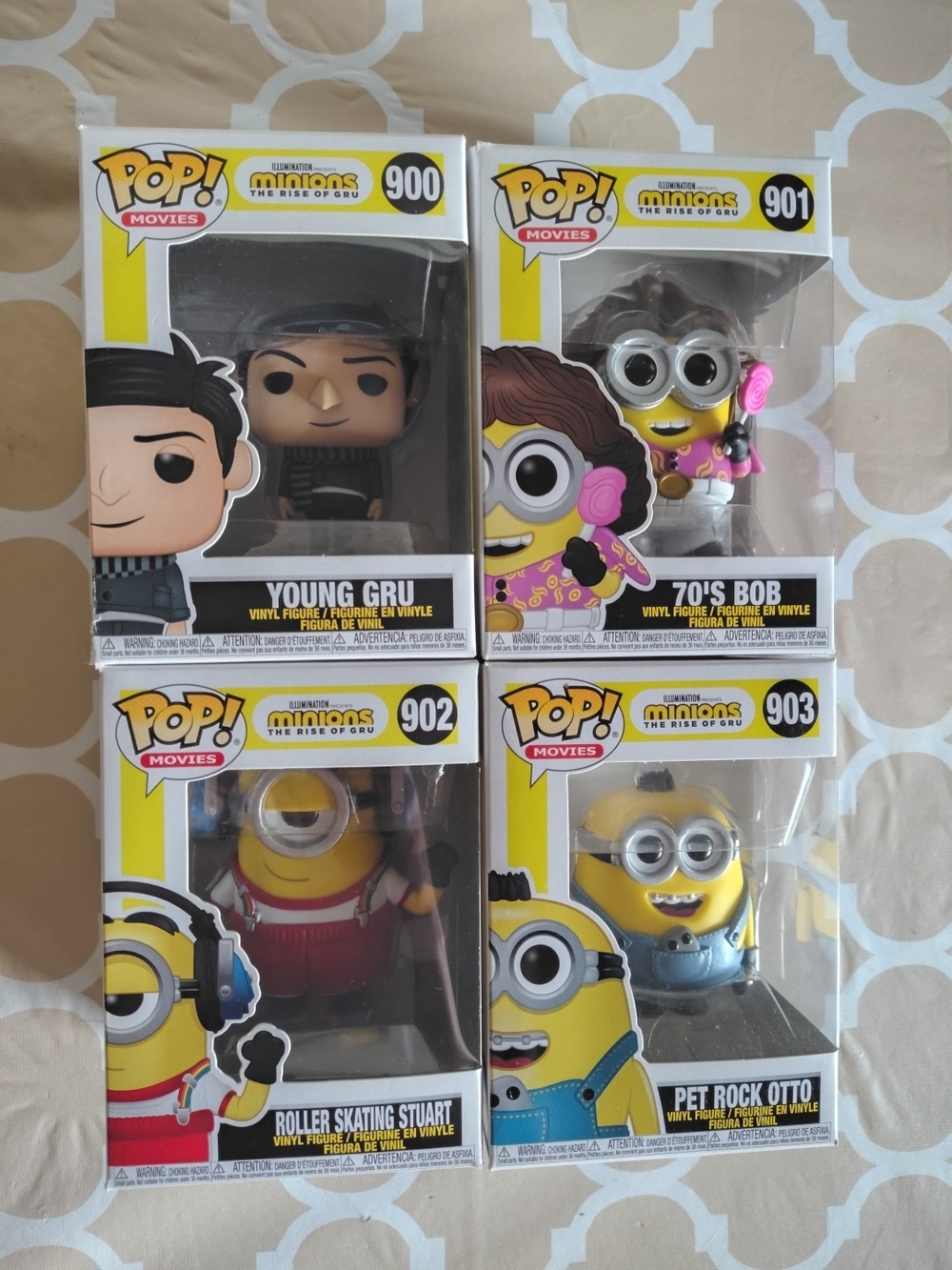Funko Pop! Vinyl Minions The Rise of Gru Set 900- 903